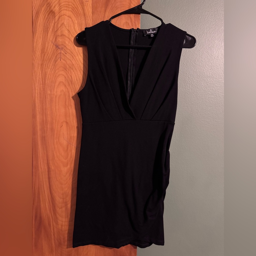 Lulu's Classic Black Mini Dress